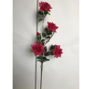 ветка розы шелковая 115 см 
